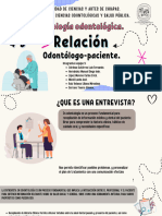 Presentación PSICOLOGÍA RELACIÓN ODONTOLÓGO-PACIENTEDiapositivas Lluvia de Ideas A Mano Doodle Colorid