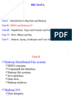 BDT - Unit - II - Hdfs and Hadoop Io