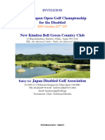 28th Japan Open Golf Championship Info Sheet