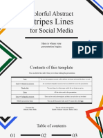 Colorful Abstract Stripes Lines For Social Media by Slidesgo