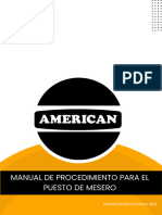 Manual Puesto de Mesero American