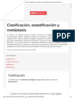 Clasificación, Estadificación y Metástasis - Universidad de Los Emiratos Árabes Unidos