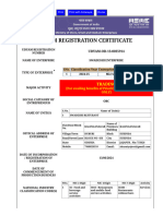 Registration Certificate