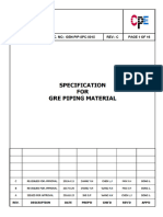 GEN-PIP-SPC-0015 Specification For GRE Piping Material