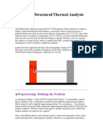 Coupled Structural/Thermal Analysis