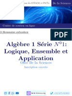 TD 1 Algebre 1 Logique, Ensemble Et Application