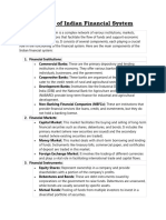 Components of Indian Financial System