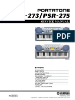 Owners Manual For Yamaha PSR 273 Keyboard (Yamaha - psr-273 - psr-275)