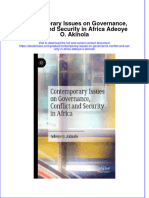 Contemporary Issues On Governance, Conflict and Security in Africa Adeoye O. Akinola Full Chapter Instant Download