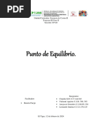 Punto de Equilibrio Unidad II