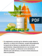 Interacciones de Los Fármacos Con Alimentos en General