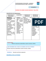 Sesion de Aprendizaje Resolvemos Problemas de Cambio Usando Monedas y Billetes