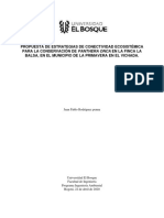 Propuesta de Estrategias de Conectividad Ecosistémica