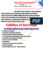 Astrology Syllabus 2024