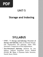 Unit-5 Storage and Indexing