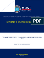 Lecture 21 Railway Engineering