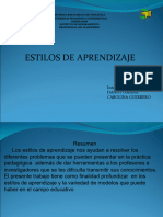 Diapositivas de Estilos de Aprendizaje