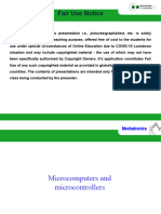 Microcomputers and Microcontrollers