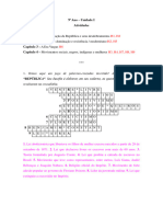 Bloco de Atividades - 9 Ano - Unidade 1