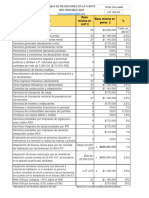 Tabla de Retencion en La Fuente 2023 Mas Utilizadas 1