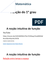 Função Matemática Do 1º Grau