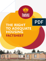 Fact Sheet On The Right To Adequate Housing Facts For Us in SA