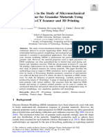 Advances in The Study of Micromechanical Behaviour For Granular Materials Using Micro-CT Scanner and 3D Printing