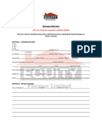 Borrowers Data Form