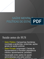 Saúde Mental e Políticas de Estado