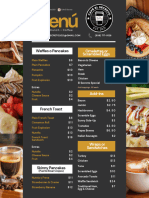 CafeElSecreto Menu