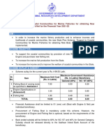 Subsidy For New Boat, Engine & Net For Development of Marine Fisheries