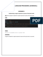 NLP - (Natural Language Processing Lab Manual)