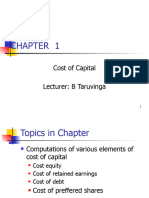 Lecture 1-Cost of Capital