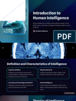 Introduction To Human Intelligence