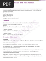 Cbse Class 10 Science Notes Chapter 3 Metals and Non Metals 1