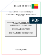 Dossier Dappel Doffres Pour La Passation Des Marches de Services Version 21 06 2023