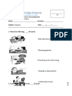 Grade 1 Computer Final Exam 2023