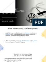 Ambulatory Management of Myocardial Infarction at First Hour