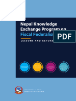 Nepal Knowledge Exchange Program On Fiscal Federalism Report - Final