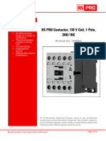 Contactors: RS PRO Contactor, 110 V Coil, 1-Pole, 3NO/1NC