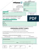 Rates Direct Debit Form