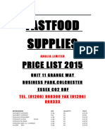 Price List 2015 2