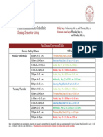 Spring 2024 Final Exams Schedule