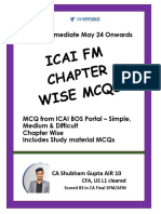 CA Inter ICAI FM MCQ Bank Chapter Wise