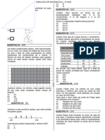 Simulado DE Matemática 9º-Ano