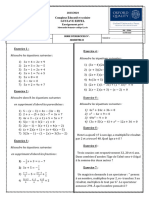 ESSEDDIKI1 - Série D'exercices Les Équations