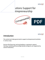 Intitution - Support For Entrepreneurship1