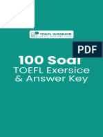 100 Soal TOEFL Exersice & Answer Key