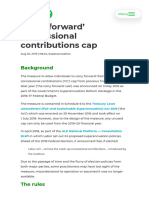 'Carry Forward' Concessional Contributions Cap - TaxBanter