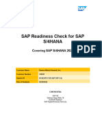 SAP Readiness Check